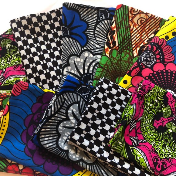 Bundled Fabric| African Print Patterns| All Cotton - Picture 6 of 9